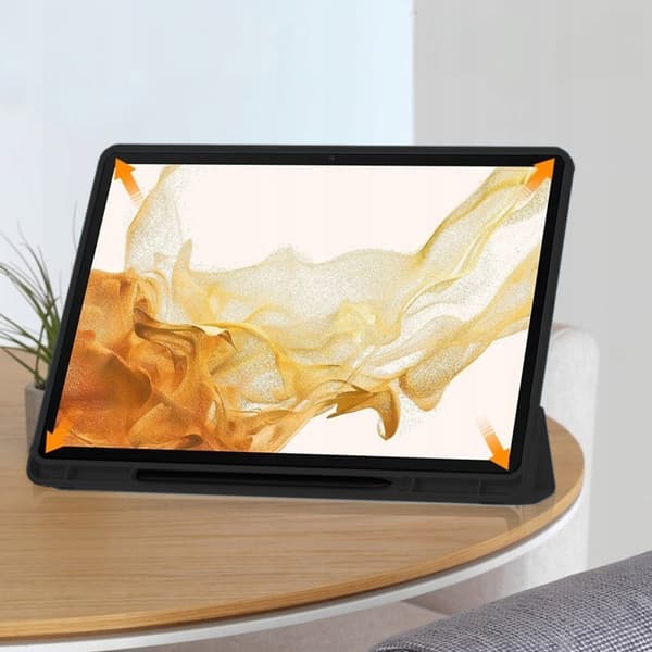 Smart blyant TPU etui til Samsung Galaxy Tab S10 Plus (sort)