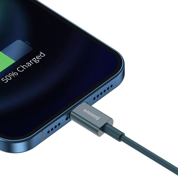 Baseus Superior -sarjan USB-Lightning-kaapeli, 2.4A, 2m (sininen)