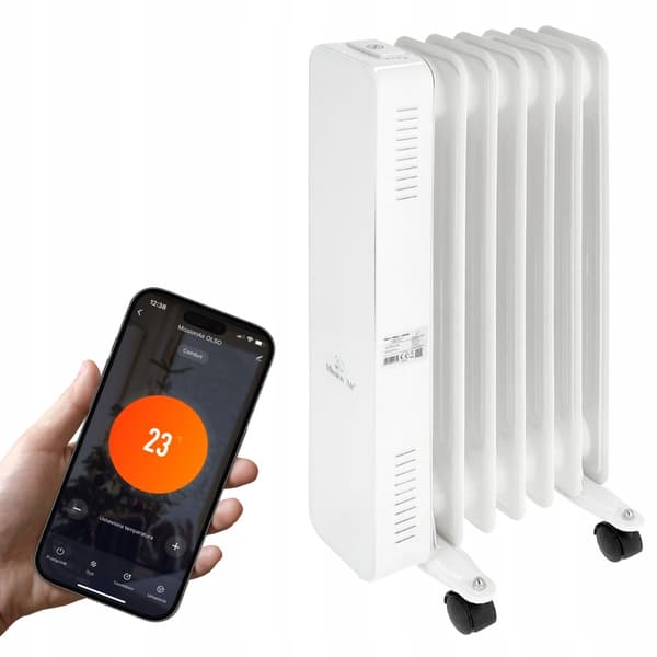 OSLO 1500W Hvid WiFi Olieradiator