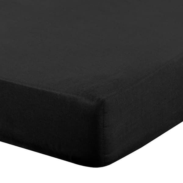 EUROFIRANY STYKKERLAGEN I BOMULD BASIC 160 X 200 X 30 CM SORT
