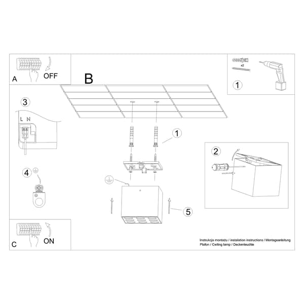 ECLIPSE LED LOFTSLAMPE SORT ALU LUMILO 12.123.11