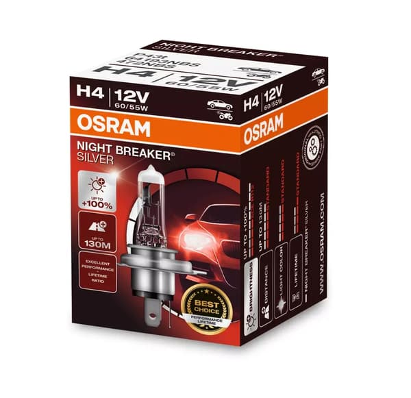 Osram Yön Murtaja Hopea H4 [kpl]