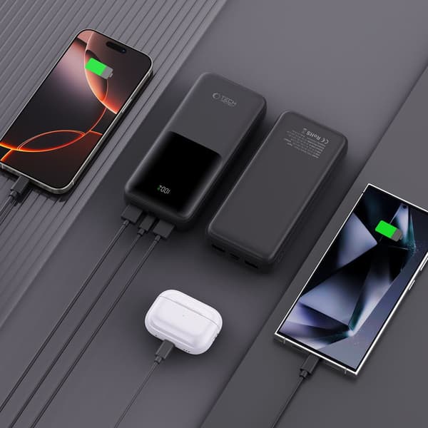 TECH-PROTECT PB02 POWERBANK 20000MAH 22,5W SORT