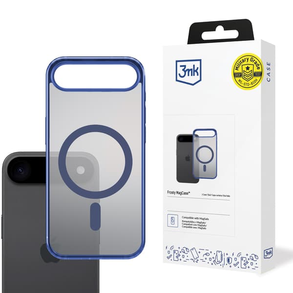 Apple iPhone 17 Air - 3mk Frosty MagCase Blå