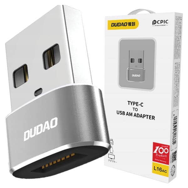 Dudao USB Typ-C till USB-adapter svart (L16AC svart)