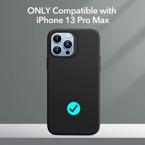 ETUI TIL APPLE IPHONE 13 PRO MAX 6,7" FORSTÆRKET SORT MAT BAGSIDER