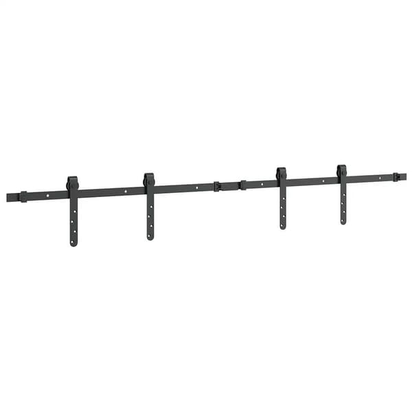 vidaXL Skjutdörrssystem för möbler, 152 cm, kolstål
