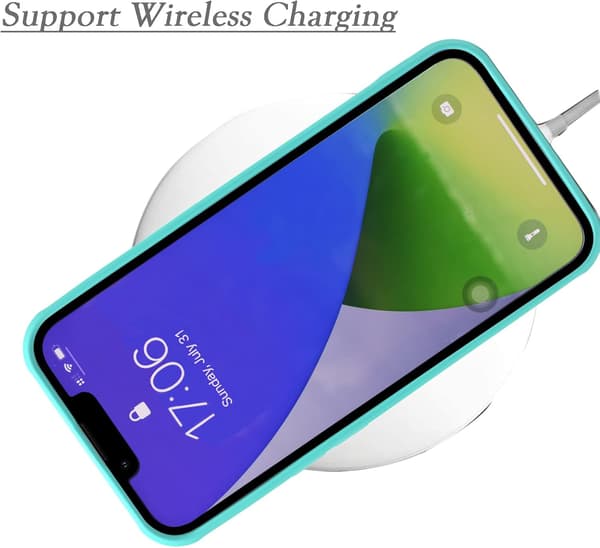 ETUI TIL APPLE IPHONE 13 MINI TURKIS SILIKONE + KORTSLUKKET