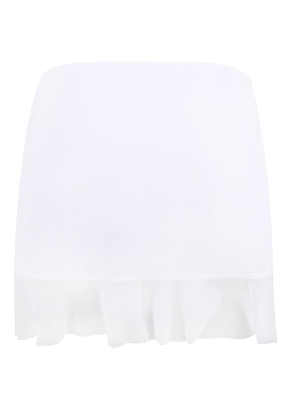 Strandkjol med rufflar Mamba White Marilyn S/M