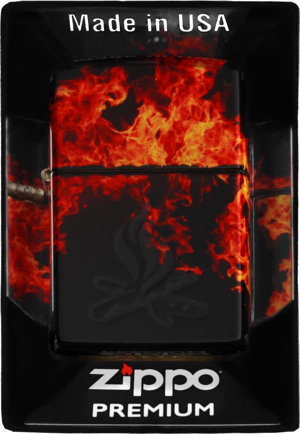 ZIPPO Lighter CAMPFIRE DESIGN 1 Gavesæt nr. 2