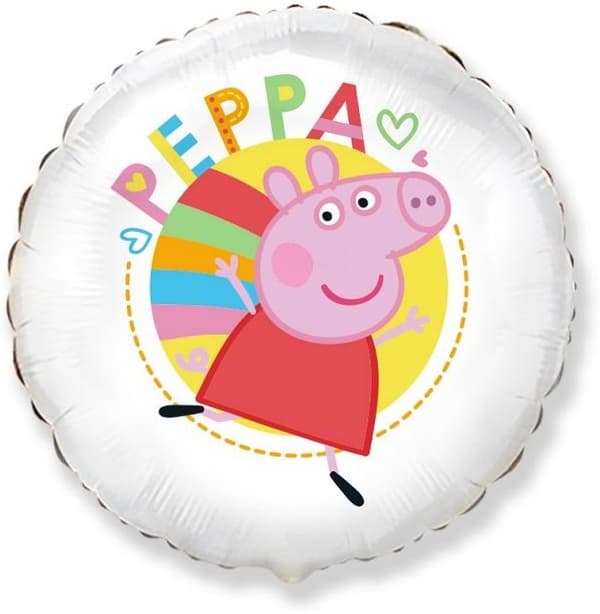 Folieballong 18 tum FX - Peppa vit förpackning