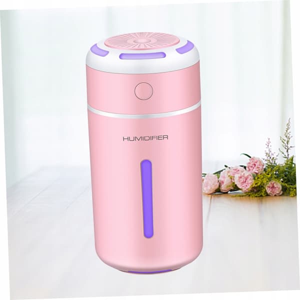 USB-uppladdningsbar luftfuktare, doftoljediffusor, rosa