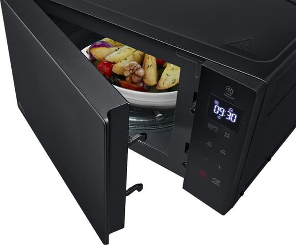 LG MH6032GAS Musta mikroaaltouuni grillillä