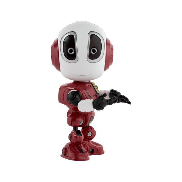 Robot VOICE BLUE talar upprepar lyser Rebel