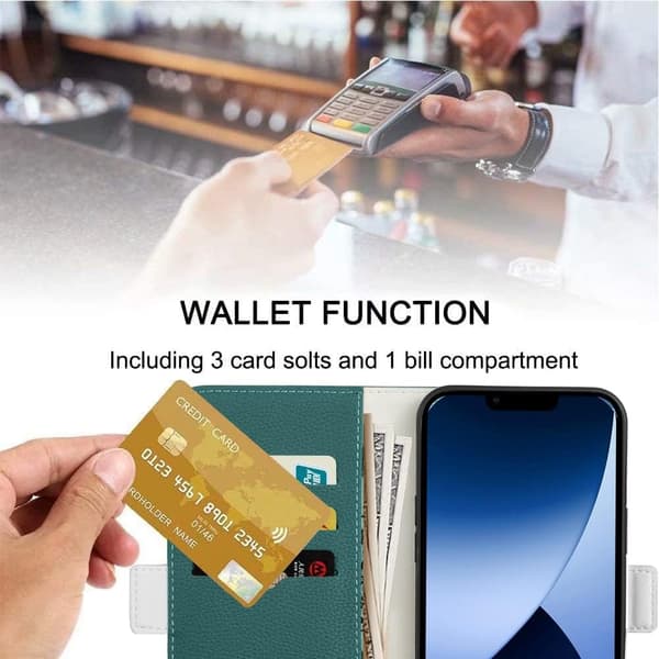 GRØNT ETUI TIL IPHONE 14 MAX 6,7' LÅSBAR LANYARD