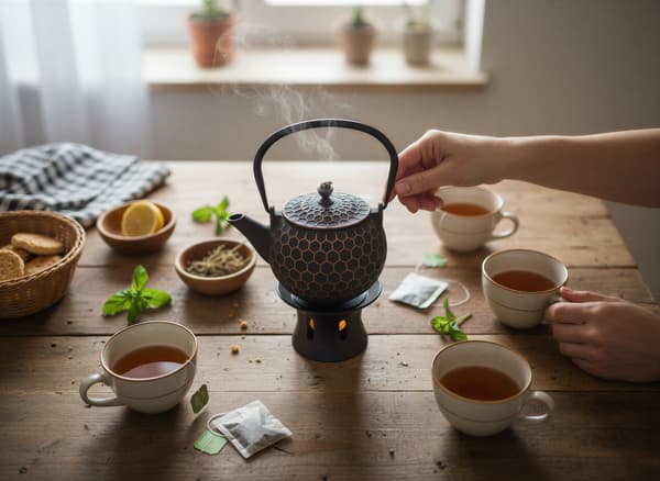 Støbejernskedel Bee 1,2 l teinfuser + tevarmer