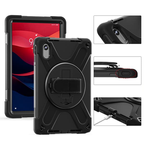 Iskunkestävä Lenovo Tab M11 10.95 -kotelo - Musta