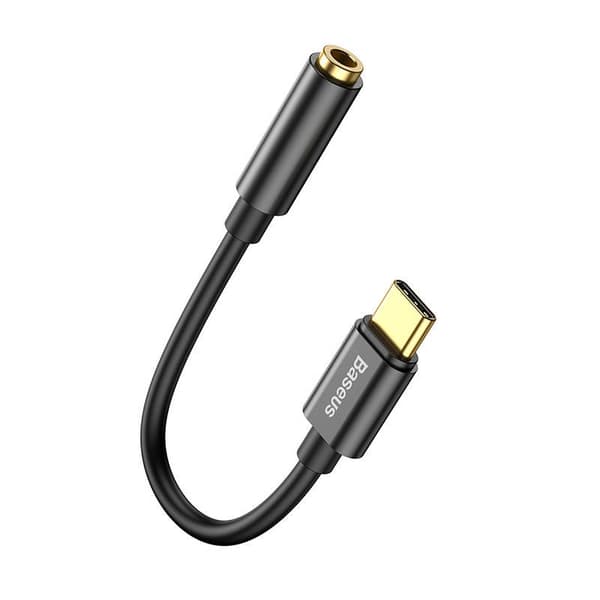 Baseus L54 USB-C ljudadapter + 3,5 mm minijack (svart)