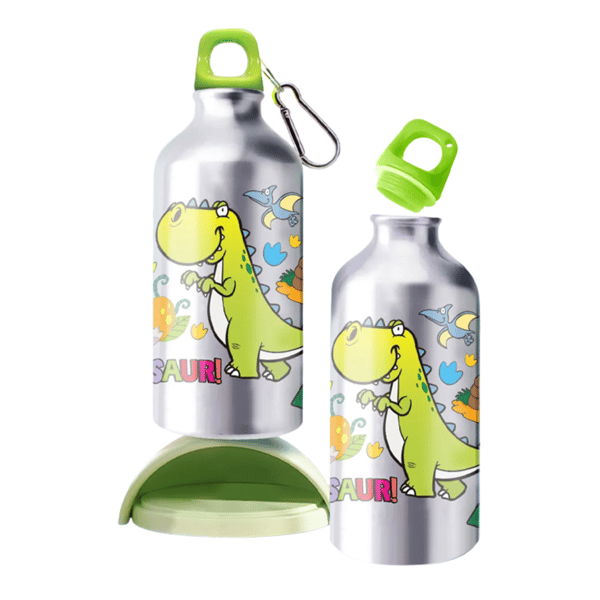 Luova setti vedenpullolla ja dinosaurus-timanttikollaasilla