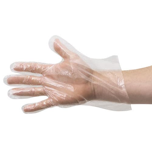 Perforerade HDPE-folie engångshandskar