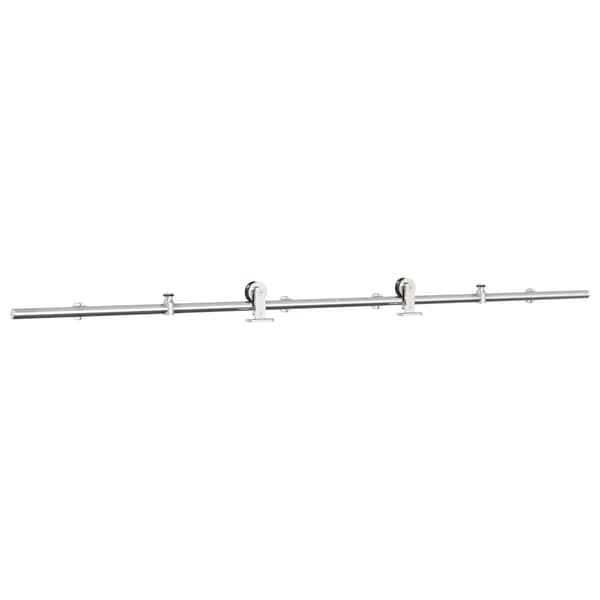 vidaXL Skjutdörrsfäste 200 cm stål silver