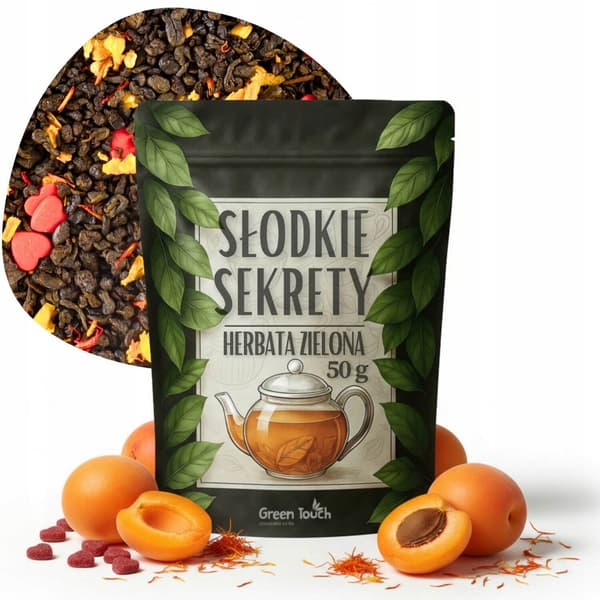 Grøn te Søde hemmeligheder 50 g Abrikos Sukker Hjerter
