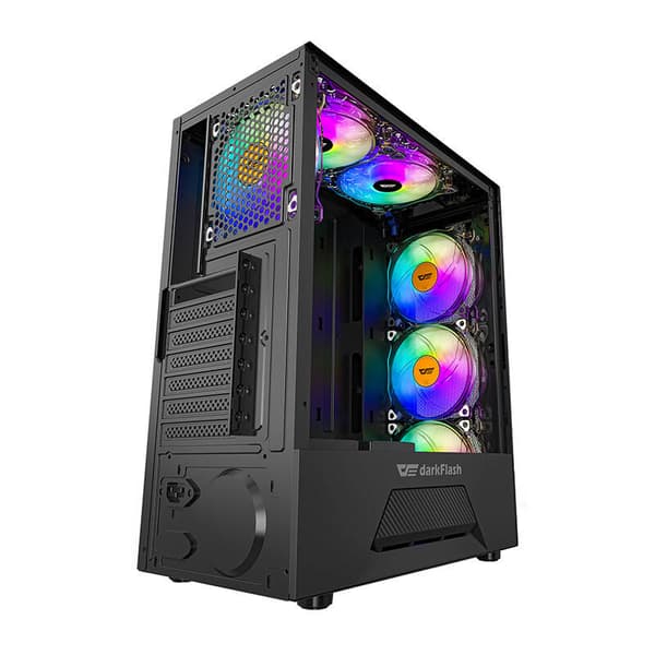 Darkflash LEO datorchassin (svart)