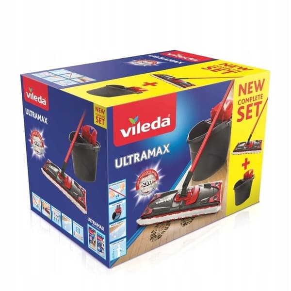 VILEDA Ultramax mikrofibersæt flad moppespand