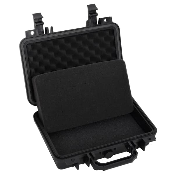 vidaXL Flightcase, svart, 30x22x10 cm, PP