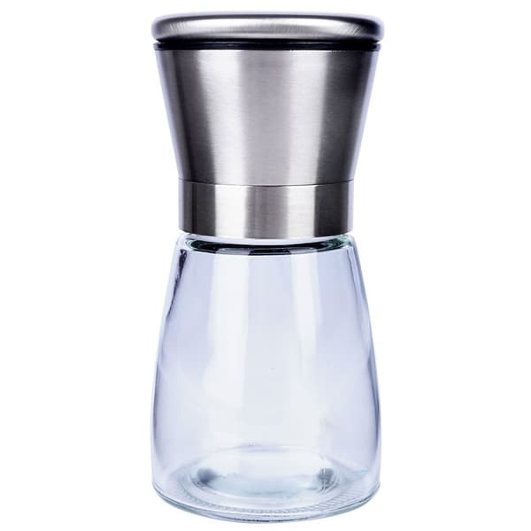 Peppar- och saltkvarn i glas 13,5 cm