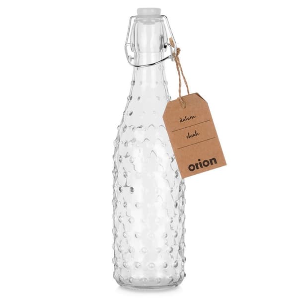 Lasinen kannellinen pullo 500 ml