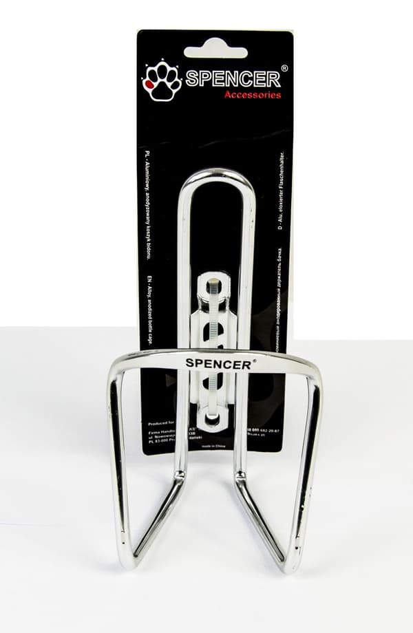 FLASKHÅLLARE TILL CYKEL, ALUMINIUM, SILVER SPENCER