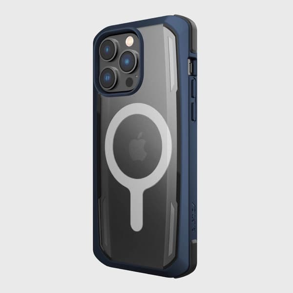Raptic X-Doria Secure Case iPhone 14 Pro med MagSafe-skyddsskal blå