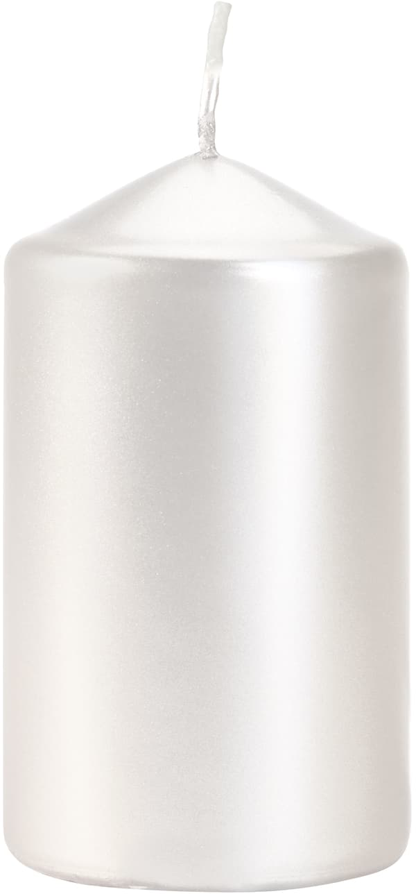 Bispol cylinderljus pärlvit nattvård 6x10cm