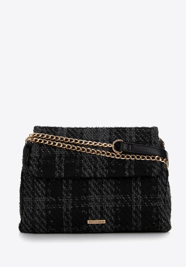 Wittchen Dame Bouclé Messenger Taske, Sort, Polyester