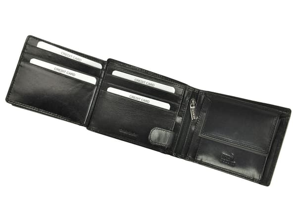 Rovicky PC-103-BAR RFID läderplånbok för män