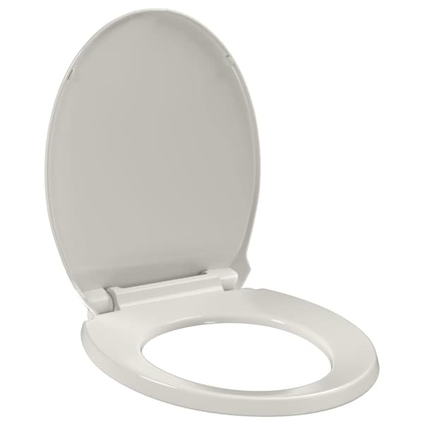 vidaXL Soft Close toiletsæde lysegrå oval