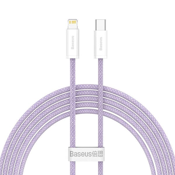 Baseus Dynamic Series USB-C til Lightning-kabel, 20W, 2m (lilla)