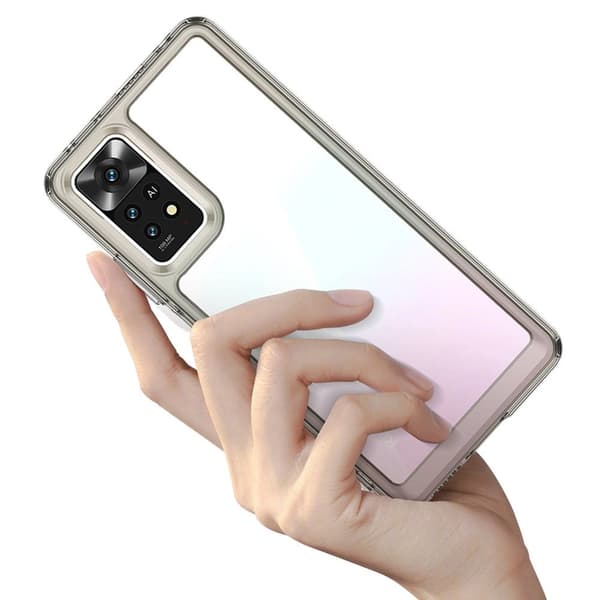 Outer Space-cover til Xiaomi Poco X5 5G / Redmi Note 12 5G med fleksibel ramme, sort