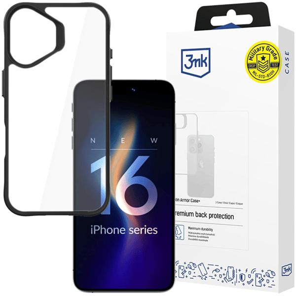 Apple iPhone 16 - 3mk Satin Armor-skal+