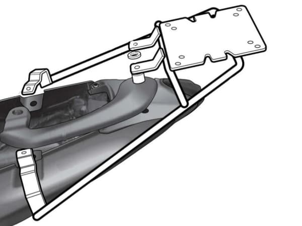 Shad topcase-bagagebærer til Keeway RKV 125