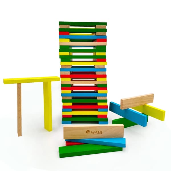 WABI Plankor träklossar 12 cm 200 st. 3+