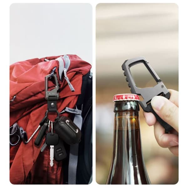 TECH-PROTECT SLIDELOCK KARABINENØGLERING GUNMETAL