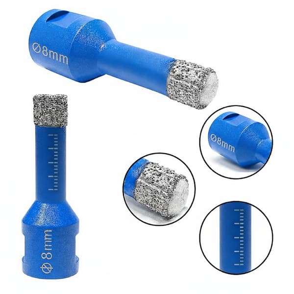 Diamantkronborr 8mm för stenplattor M14 TITANIUM CeraMAX