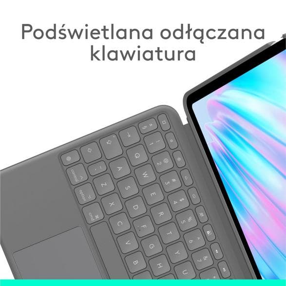 LOGITECH Combo Touch tangentbordsfodral för Apple iPad Air 11 (M2) grå