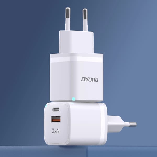 Dudao A13Pro GaN 33W PPS USB C/USB Väggladdare - Vit