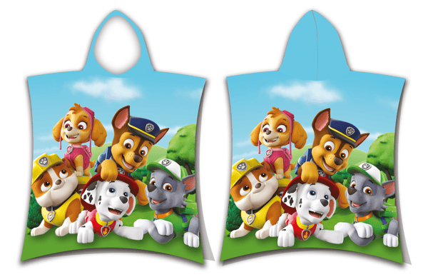 PAW PATROL badehåndklæde med hætte til børn