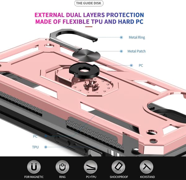 ETUI TIL APPLE IPHONE 13 PRO MAX PINK + 3x HÆRDET GLAS A2484