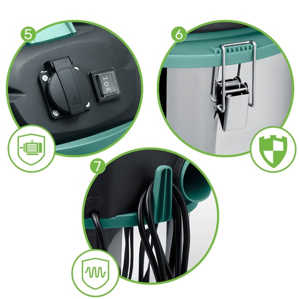 INDUSTRIDAMMSUGARE FÖR KAMIN ASKA 3600W
