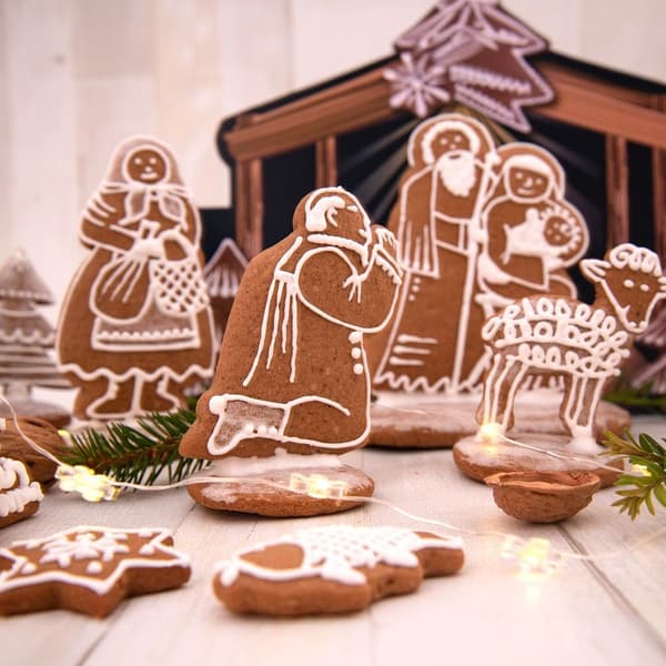 Stål julekageudstikkere 12 cm 7 stk.